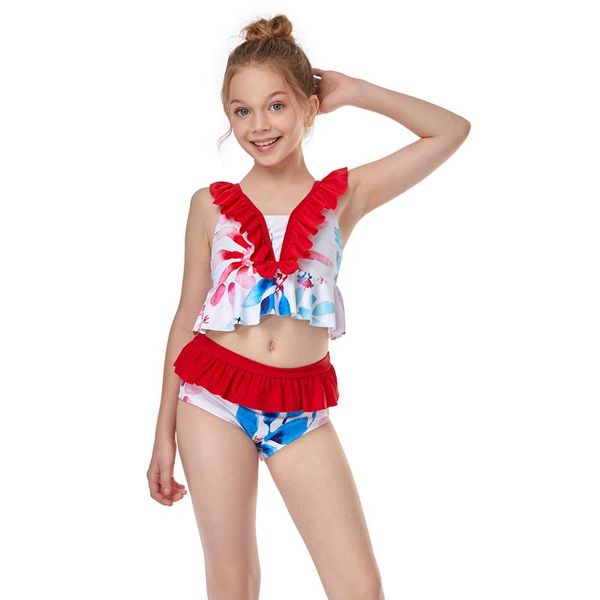 women's swimwear toddler baby kids girls ruffles print two piece swimsuit bathing beach, White;black
women's swimwear toddler baby kids girls ruffles print two piece swimsuit bathing beach, White;black