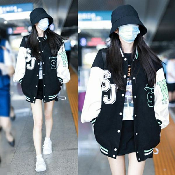 women's jackets vintage letter print baseball jacket women autumn casual pocket hip hop female loose coat harajuku streetwear bomber, Black;brown
women's jackets vintage letter print baseball jacket women autumn casual pocket hip hop female loose coat harajuku streetwear bomber, Black;brown