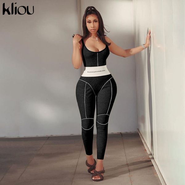 2021kliou women letter print long jumpsuits sportwear skinny fitness sleeveless striped backless streetwear activewear outfits, Black;white
2021kliou women letter print long jumpsuits sportwear skinny fitness sleeveless striped backless streetwear activewear outfits, Black;white