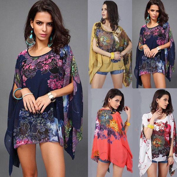 women's blouses & shirts 2021 est women boho loose batwing sleeve chiffon casual blouse shirt tee, White
women's blouses & shirts 2021 est women boho loose batwing sleeve chiffon casual blouse shirt tee, White