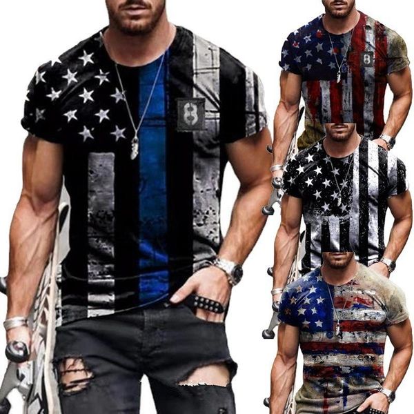 men's t-shirts summer american flag print casual short sleeve fashion round neckt-shirt slim fit muscle streetwear clothing man's, White;black
men's t-shirts summer american flag print casual short sleeve fashion round neckt-shirt slim fit muscle streetwear clothing man's, White;black