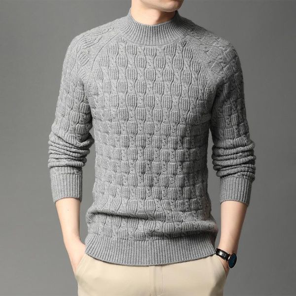 men's sweaters 2021 winter half-high-neck thick sweater men long sleeve knitted zde1084, White;black
men's sweaters 2021 winter half-high-neck thick sweater men long sleeve knitted zde1084, White;black