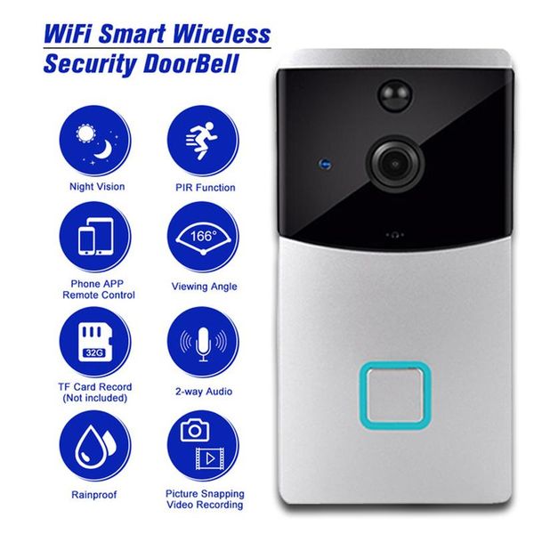 video door phones smart wireless security wifi doorbell hd 720p intercom recording phone remote home monitoring bell
video door phones smart wireless security wifi doorbell hd 720p intercom recording phone remote home monitoring bell