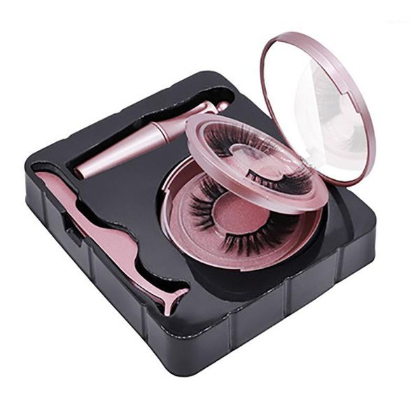 magnetic eyeliner magnet false eyelash set 2 pairs tweezers set1