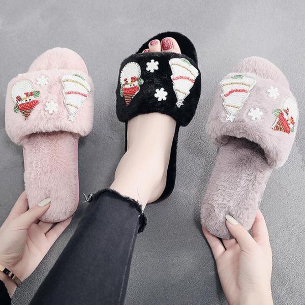 slippers winter women house slipper warm plush slides lovely not-slip christmas female casual cotton zapatos mujer s657, Black
slippers winter women house slipper warm plush slides lovely not-slip christmas female casual cotton zapatos mujer s657, Black