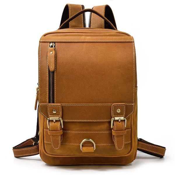 vintage crazy horse leather men chest bag single shoulder bags zipper backpack real cow male business backpacks daypack
vintage crazy horse leather men chest bag single shoulder bags zipper backpack real cow male business backpacks daypack