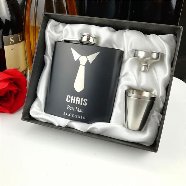 hip flasks personalized wedding gift for groomsman gifts of 6oz black flask with 2cups funnel box
hip flasks personalized wedding gift for groomsman gifts of 6oz black flask with 2cups funnel box