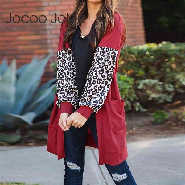 europe women autumn lantern sleeve leopard print patchwork sweater coat elegant pockets slim mid-length cardigan 210416, White;black
europe women autumn lantern sleeve leopard print patchwork sweater coat elegant pockets slim mid-length cardigan 210416, White;black