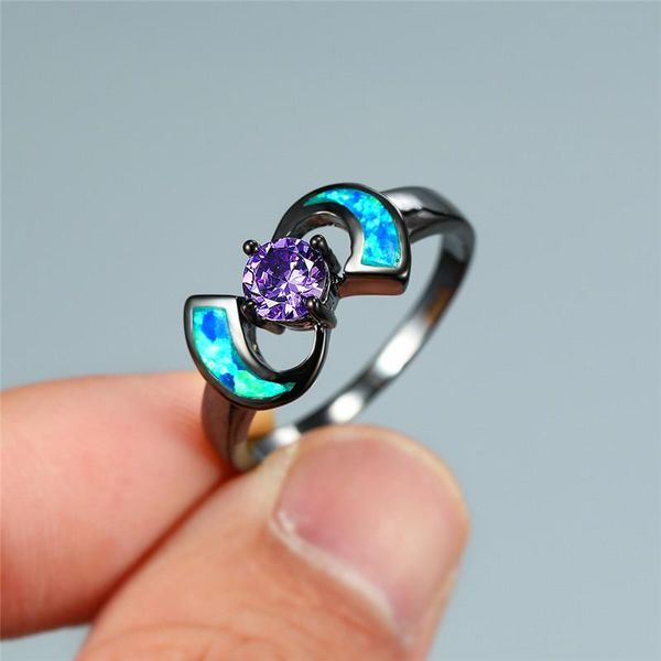 cluster rings cute female small bowknot purple round ring charm black gold wedding for women promise blue fire opal engagement, Golden;silver
cluster rings cute female small bowknot purple round ring charm black gold wedding for women promise blue fire opal engagement, Golden;silver