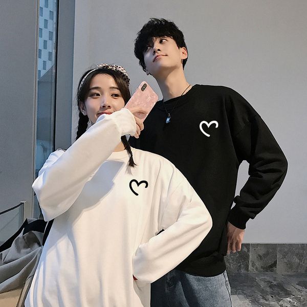 thin round necked couple's sweater 2021 new korean street blowing loose student couple's simple hoodless clothes, Black
thin round necked couple's sweater 2021 new korean street blowing loose student couple's simple hoodless clothes, Black