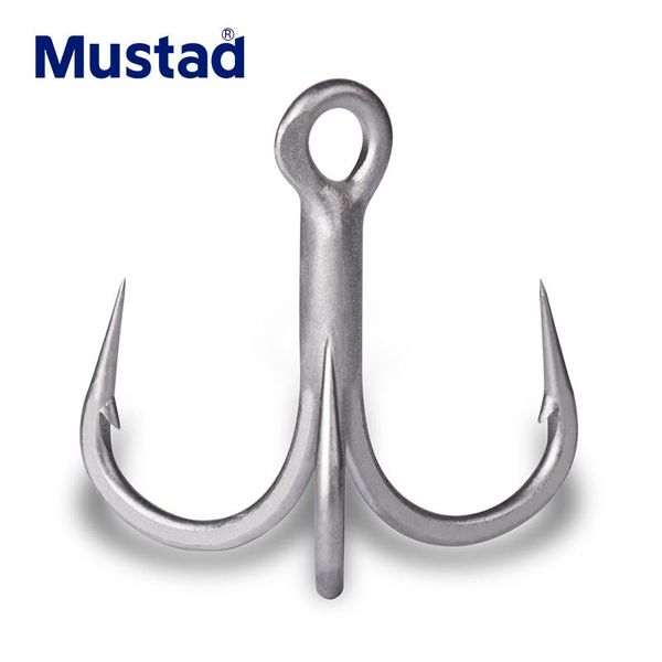 mustad 36328np-ds 7x strongtriple sea high-carbon steel 3 anchors fishing hook hooks