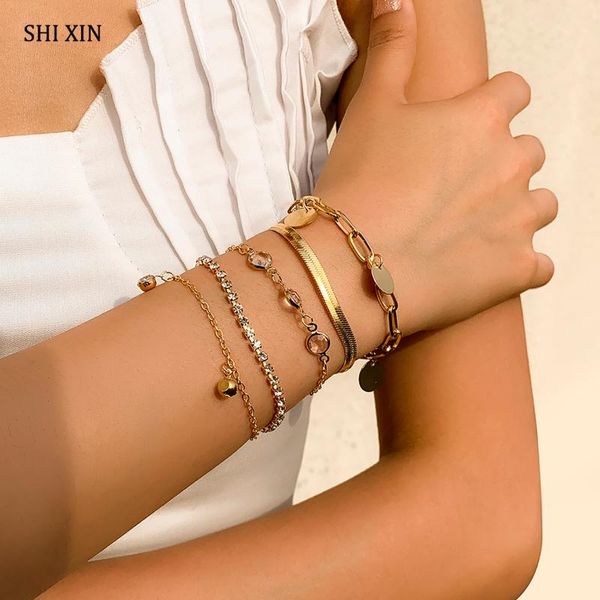 link, chain shixin multi layered trendy snake rhinestone bracelet for women crystal pendant charms bracelets 2021 fashion jewelry gift, Black
link, chain shixin multi layered trendy snake rhinestone bracelet for women crystal pendant charms bracelets 2021 fashion jewelry gift, Black