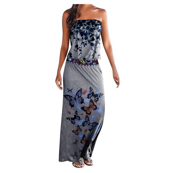 casual dresses for women fashion butterfly print plus size sleeveless strapless dress vestidos mujer verano 2021, Black;gray
casual dresses for women fashion butterfly print plus size sleeveless strapless dress vestidos mujer verano 2021, Black;gray