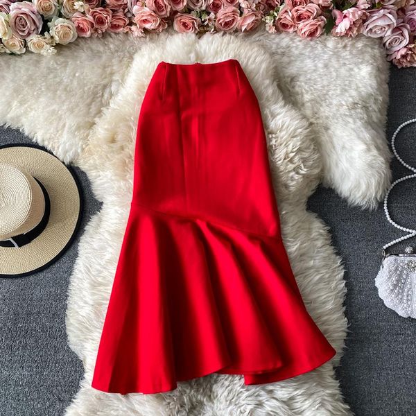 skirts spring autumn ruffle skirt women over the knee ol professional hip fishtail high waist slim stretch uk905, Black
skirts spring autumn ruffle skirt women over the knee ol professional hip fishtail high waist slim stretch uk905, Black