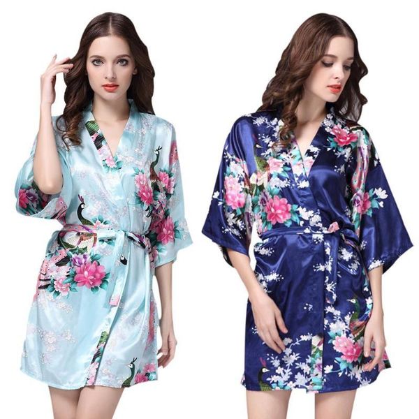 women silk nightgown ladies summer mid-sleeve floral print pajama bathrobe women's sleepwear, Black;red
women silk nightgown ladies summer mid-sleeve floral print pajama bathrobe women's sleepwear, Black;red