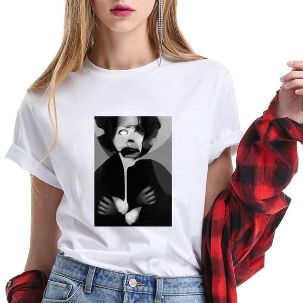 women's t-shirt summer women fashion cool style horrie pic casual loose korean version daily teens soft hipster tee, White
women's t-shirt summer women fashion cool style horrie pic casual loose korean version daily teens soft hipster tee, White