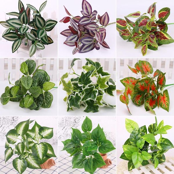 artificial plastic plant green tree for garden wedding decoration fake leaves christmas decorative flowers & wreaths
artificial plastic plant green tree for garden wedding decoration fake leaves christmas decorative flowers & wreaths