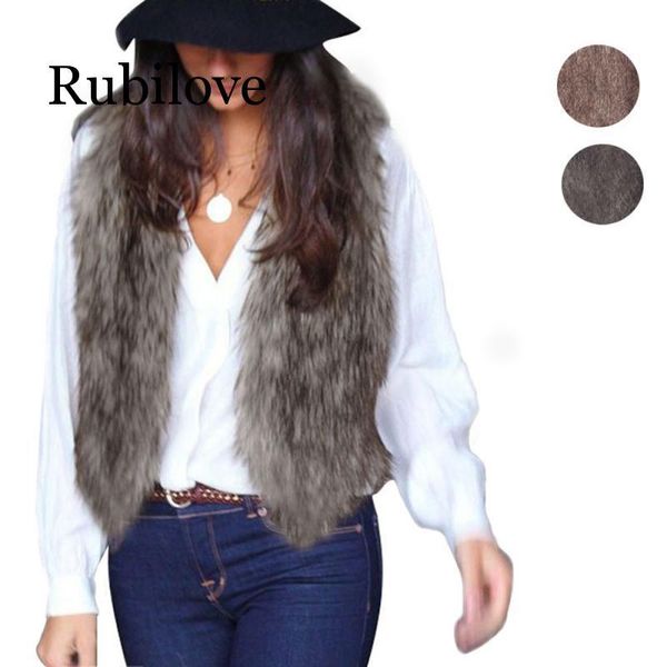 women's vests rubilove fur vest 2021 casual open stitch v neck solid fashion faux coat warm short winter jacket women, Black;white
women's vests rubilove fur vest 2021 casual open stitch v neck solid fashion faux coat warm short winter jacket women, Black;white