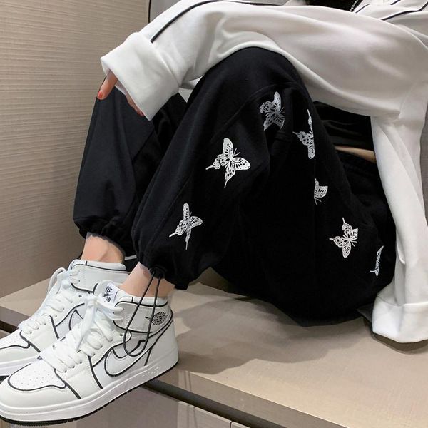 women's pants & capris y2k spring autumn clothes women joggers elastic high waist sweatpants for ladies black gray butterfly print bott, Black;white
women's pants & capris y2k spring autumn clothes women joggers elastic high waist sweatpants for ladies black gray butterfly print bott, Black;white