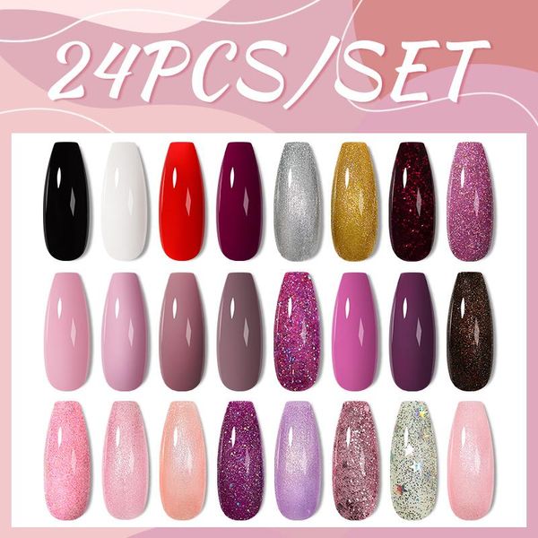 nail gel mtssii 10/20/24pcs/set color polish set glitter sequins soak off uv semi permanent base and coat, Red;pink
nail gel mtssii 10/20/24pcs/set color polish set glitter sequins soak off uv semi permanent base and coat, Red;pink