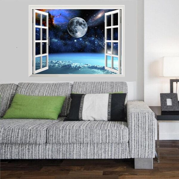 wall stickers 3d space world decal sticker modern living room home decor wallpaper false window poster mural
wall stickers 3d space world decal sticker modern living room home decor wallpaper false window poster mural