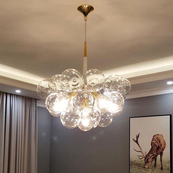 nordic led glass ball lustre suspension lamp lumiere pendant living room light bedroom hanging lamps
nordic led glass ball lustre suspension lamp lumiere pendant living room light bedroom hanging lamps