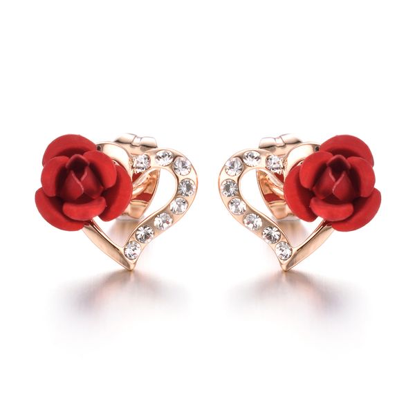 yoursfs 6 pairs/set red rose heart-shaped stud earrings fashion woman jewelry wedding gift 18k gold plated, Golden;silver
yoursfs 6 pairs/set red rose heart-shaped stud earrings fashion woman jewelry wedding gift 18k gold plated, Golden;silver