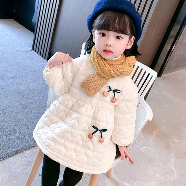 girl's dresses girls cute cherry thick warm dress autumn winter kids love princess casual 3-7 years children clothes, Red;yellow
girl's dresses girls cute cherry thick warm dress autumn winter kids love princess casual 3-7 years children clothes, Red;yellow