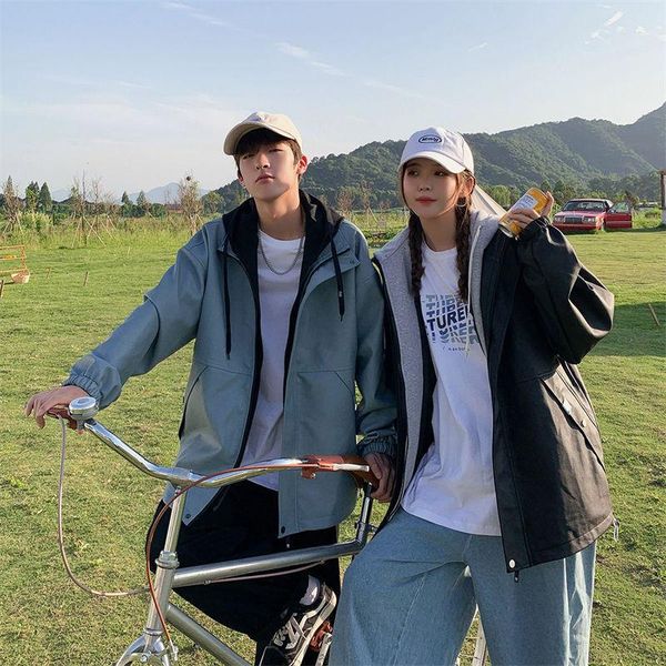 men's jackets autumn 2021 hooded casual loose jacket and women's korean fashion leather coat fake two-piece brand wear, Black;brown
men's jackets autumn 2021 hooded casual loose jacket and women's korean fashion leather coat fake two-piece brand wear, Black;brown