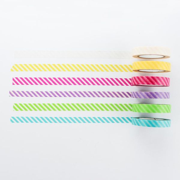 gift wrap stripes washi tape- diy handicrafts-scrapbooks and paper crafts-6 color of 10 meters lengt
gift wrap stripes washi tape- diy handicrafts-scrapbooks and paper crafts-6 color of 10 meters lengt