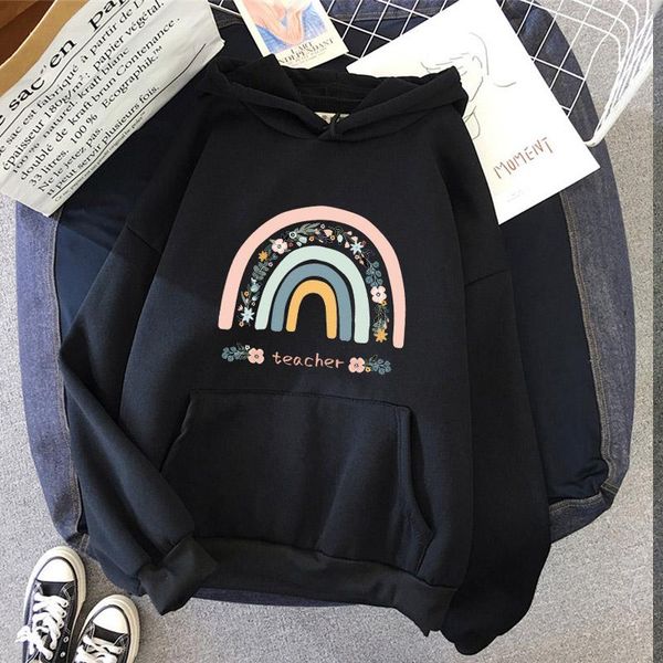 women's hoodies & sweatshirts fashion hoodie women rainbow print autumn winter pullover ladies harajuku female sweatshirt 2021, Black
women's hoodies & sweatshirts fashion hoodie women rainbow print autumn winter pullover ladies harajuku female sweatshirt 2021, Black