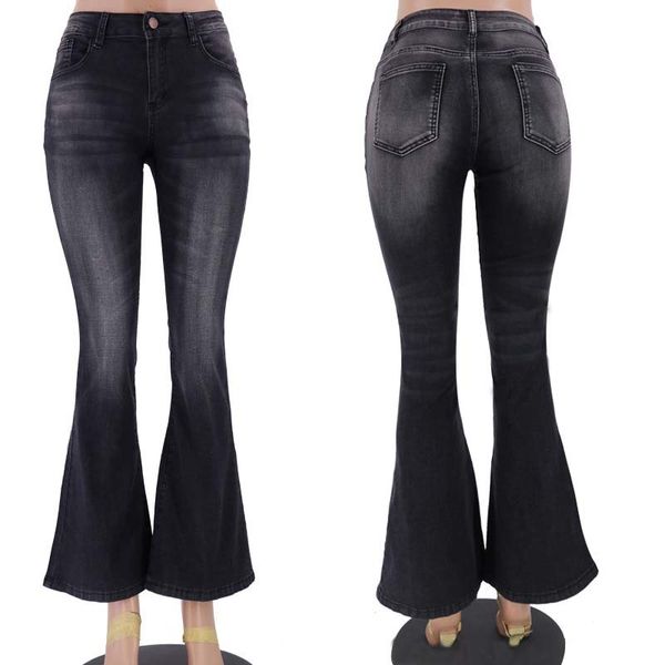 women flare denim jeans bleached fashion woman pants relaxed female long casual trousers, Blue
women flare denim jeans bleached fashion woman pants relaxed female long casual trousers, Blue