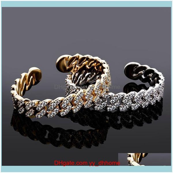 bangle bracelets jewelrymen women hip hop luxury bling zircon fashion 18k gold rhodium plated geometric cuban chain bangles drop delivery 20, Black
bangle bracelets jewelrymen women hip hop luxury bling zircon fashion 18k gold rhodium plated geometric cuban chain bangles drop delivery 20, Black