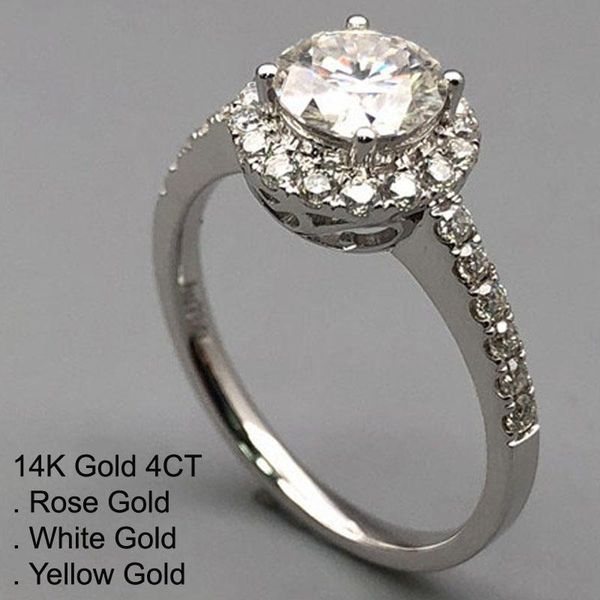 cluster rings 14k white gold 4 moissanite diamond ring women luxury round trendy wedding party engagement anniversary ct d color, Golden;silver
cluster rings 14k white gold 4 moissanite diamond ring women luxury round trendy wedding party engagement anniversary ct d color, Golden;silver