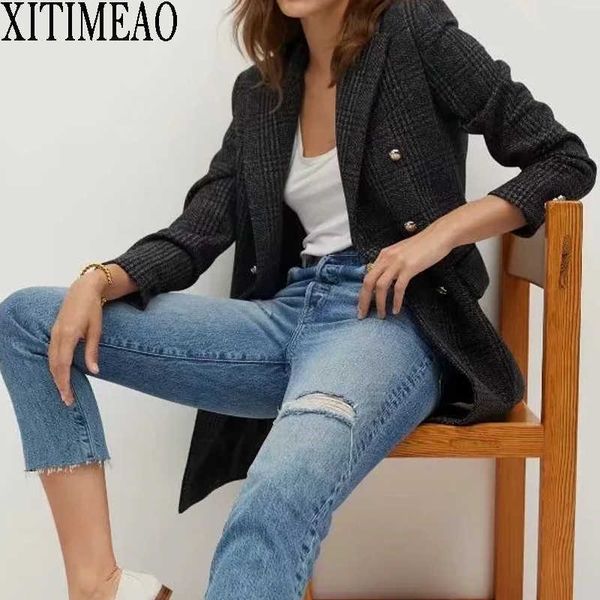 xitimeao women casual woolen coat blazer office lady long suit double breasted thickening ladies blazers 210604, White;black
xitimeao women casual woolen coat blazer office lady long suit double breasted thickening ladies blazers 210604, White;black