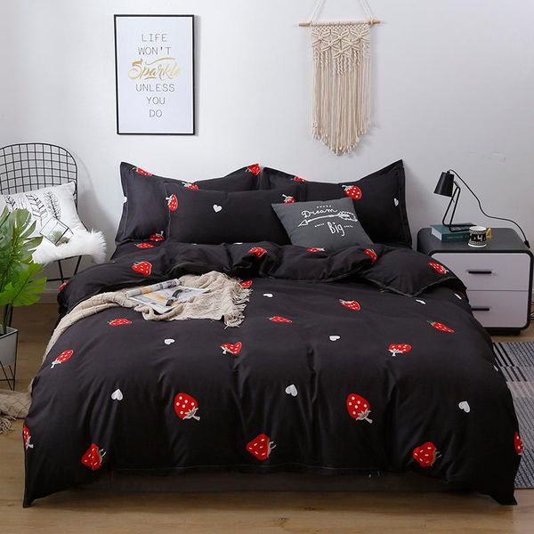 bedding sets black strawberry cute kawaii girl luxury comforter set modern fashion king twin size bed linen duvet cover
bedding sets black strawberry cute kawaii girl luxury comforter set modern fashion king twin size bed linen duvet cover