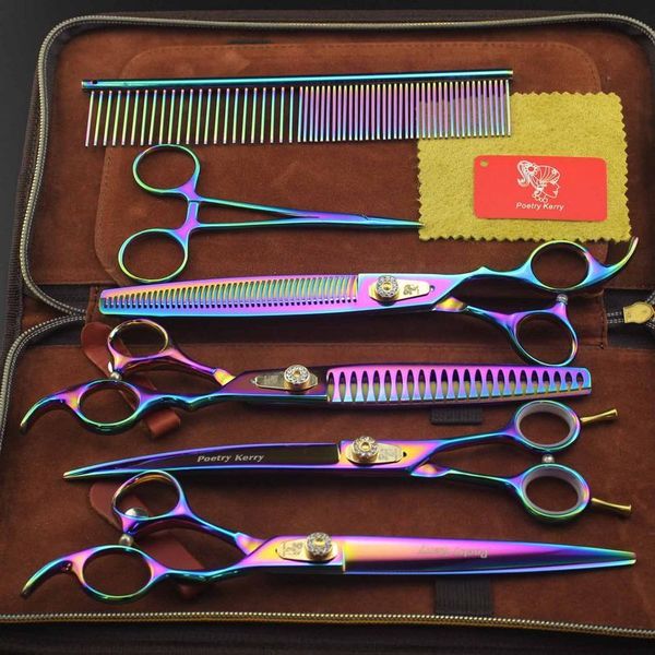 poetry kerry 8.0 inch hair scissors cutting/dense teeth thinning 440c material with leather case
poetry kerry 8.0 inch hair scissors cutting/dense teeth thinning 440c material with leather case