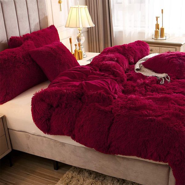 quilt cover three plush winter four piece set bedding quilt