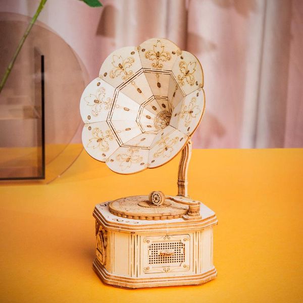 decorative objects & figurines diy 3d wooden mechanical puzzle model kits miniatures laser cutting action by clockwork gift for children
decorative objects & figurines diy 3d wooden mechanical puzzle model kits miniatures laser cutting action by clockwork gift for children