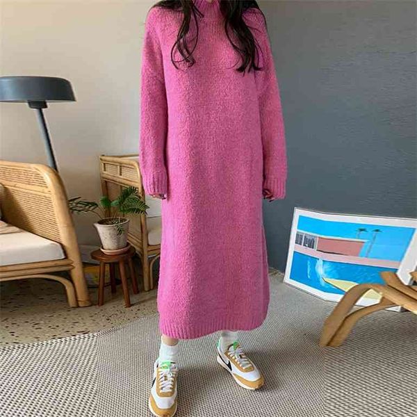 casual loose sweater dress winter women fashion knitting dresses long pullovers korean style lady warm long dress oversize, Black;gray
casual loose sweater dress winter women fashion knitting dresses long pullovers korean style lady warm long dress oversize, Black;gray