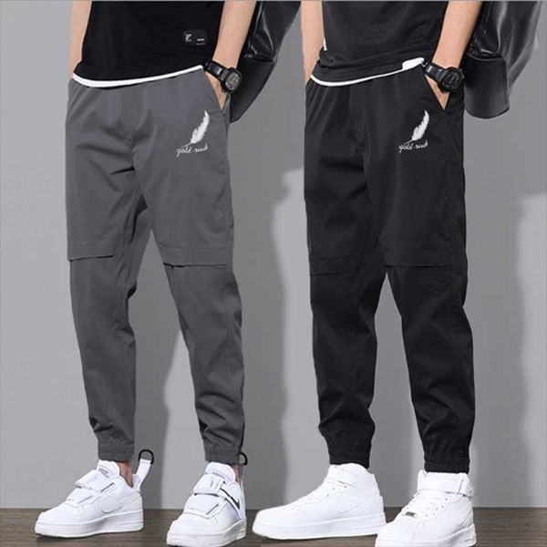 men's pants spring autumn 0veralls ins fashion casual trousers 2021 straight cargo streetwear ankle length elastic waist, Black
men's pants spring autumn 0veralls ins fashion casual trousers 2021 straight cargo streetwear ankle length elastic waist, Black