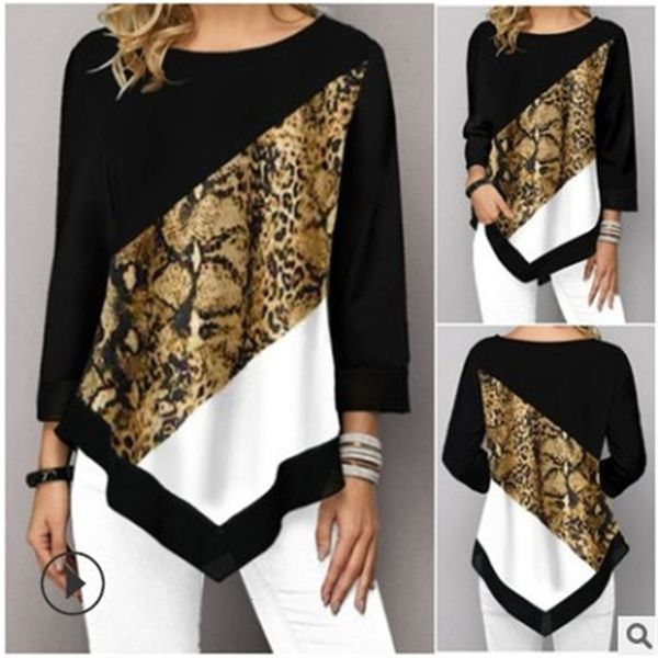 women plus size 5xl fashion new spring print blue 3/4 sleeve elasticity splice female shirt casual, White
women plus size 5xl fashion new spring print blue 3/4 sleeve elasticity splice female shirt casual, White