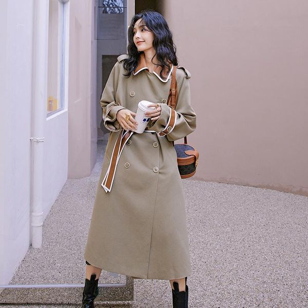 spring windbreaker lengthened style can be waisted temperament slim ladies jacket pure color casual w001 women's trench coats, Tan;black
spring windbreaker lengthened style can be waisted temperament slim ladies jacket pure color casual w001 women's trench coats, Tan;black