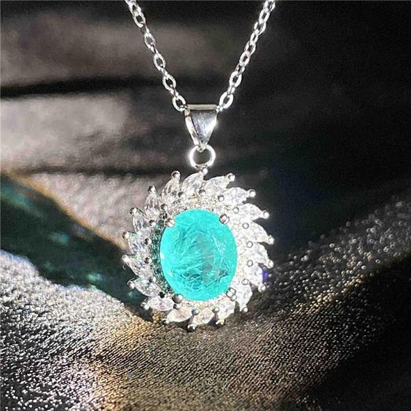 big oval green crystal pendant necklace dainty white zircon flower stone necklaces for women fashion silver color chain
big oval green crystal pendant necklace dainty white zircon flower stone necklaces for women fashion silver color chain