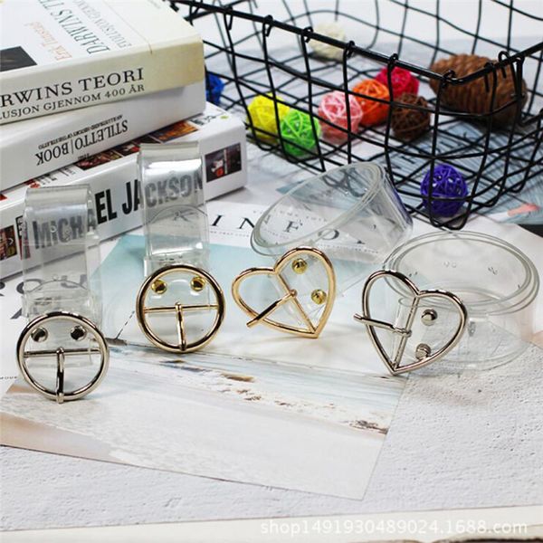 belts women's transparent belt heart buckle waist sweet female ladies fashion harajuku round ring decor straps, Black;brown
belts women's transparent belt heart buckle waist sweet female ladies fashion harajuku round ring decor straps, Black;brown