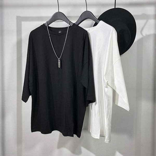 men's t-shirts short sleeve t shirt summer solid color round collar simple and loose fashion casual versatile slit design, White;black
men's t-shirts short sleeve t shirt summer solid color round collar simple and loose fashion casual versatile slit design, White;black