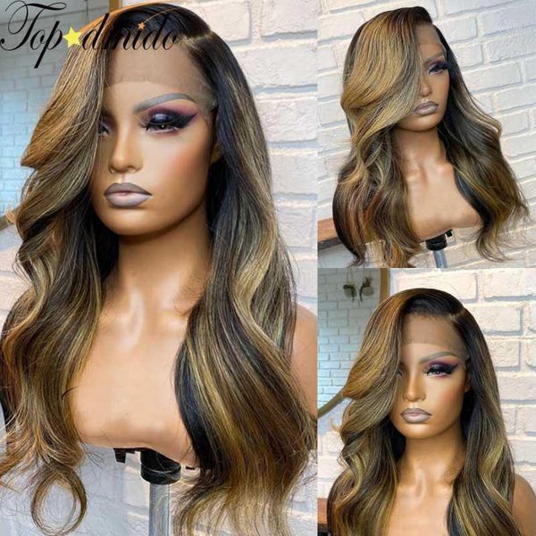 dmido blonde brown highlight color 13*6 lace front human hair wigs pre plucked bodywave remy wig 130 150 density1, Black;brown
dmido blonde brown highlight color 13*6 lace front human hair wigs pre plucked bodywave remy wig 130 150 density1, Black;brown