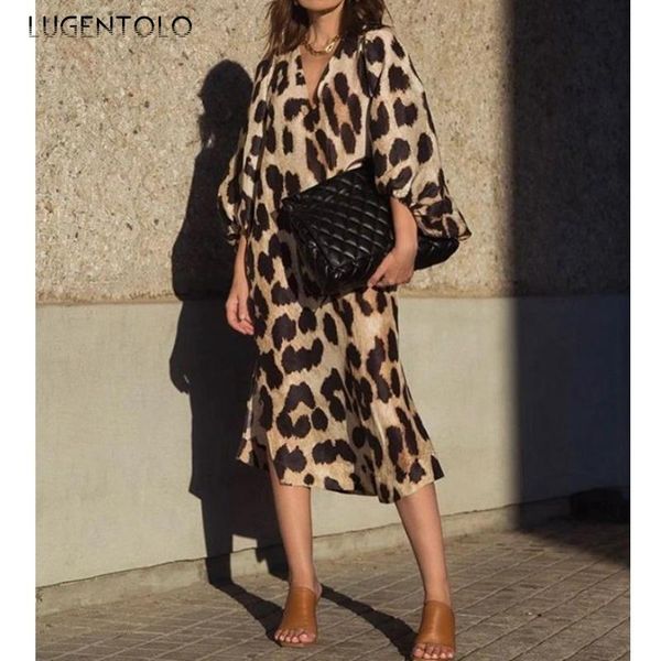 casual dresses women leopard dress autumn print v-neck lantern sleeve mid-calf loose womens streetwear, Black;gray
casual dresses women leopard dress autumn print v-neck lantern sleeve mid-calf loose womens streetwear, Black;gray
