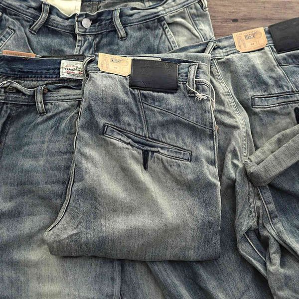 oldsaints 079 american casual sand wash white used spring and autumn straight jeans men's, Blue
oldsaints 079 american casual sand wash white used spring and autumn straight jeans men's, Blue