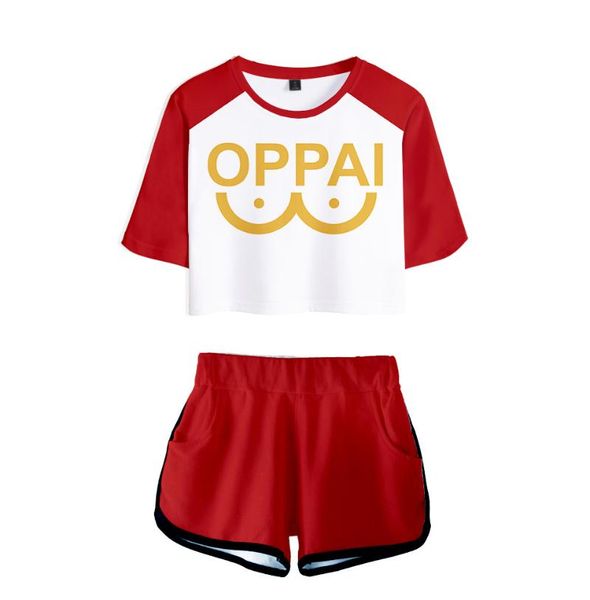 women's tracksuits set anime one punch man 3d print dew navel sport short sleeve tracksuit girls two pieces sets lovely t-shirt shorts, Gray
women's tracksuits set anime one punch man 3d print dew navel sport short sleeve tracksuit girls two pieces sets lovely t-shirt shorts, Gray